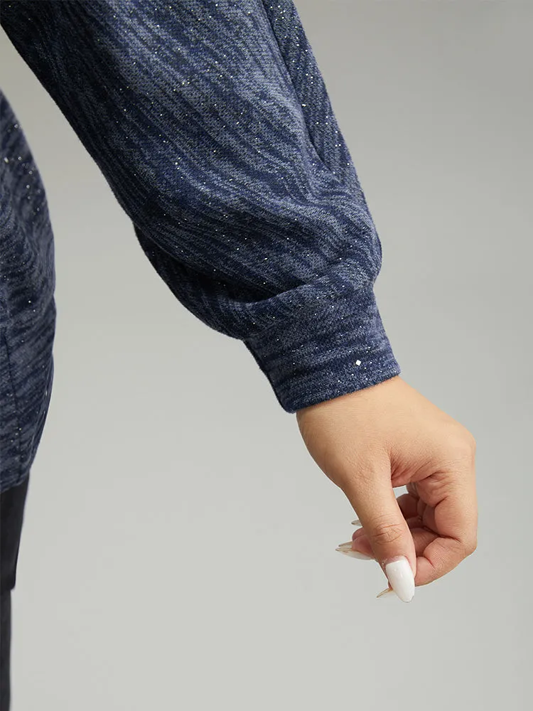 Solid Heather V Neck Sequin T-shirt sold by Bloomchic product image thumbnail 5