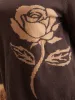 Anti-Pilling Floral Graphic Crew Neck Pullover sold by Bloomchic