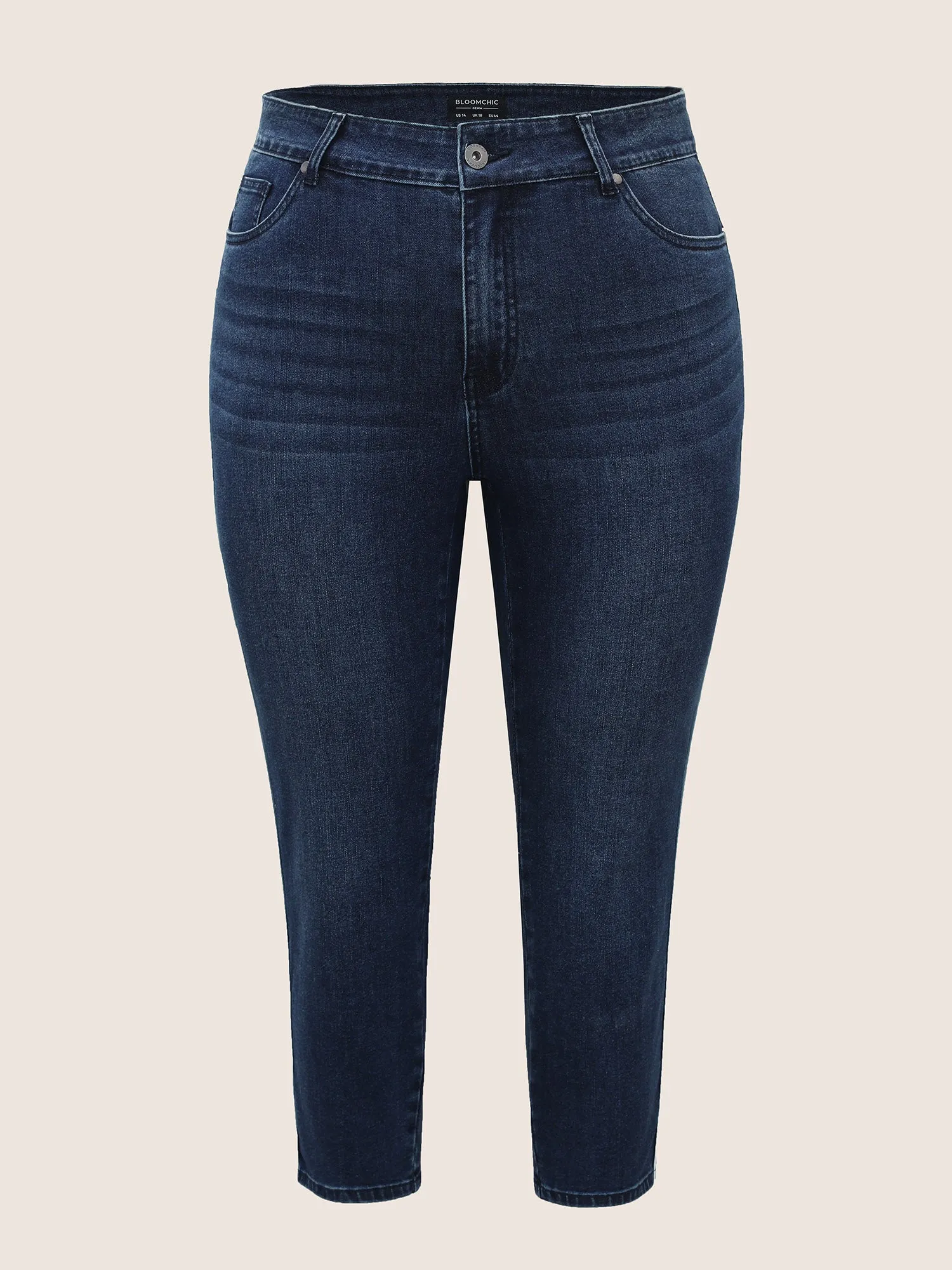 Basics Contrast Trim Skinny Jeans sold by Bloomchic product image thumbnail 5