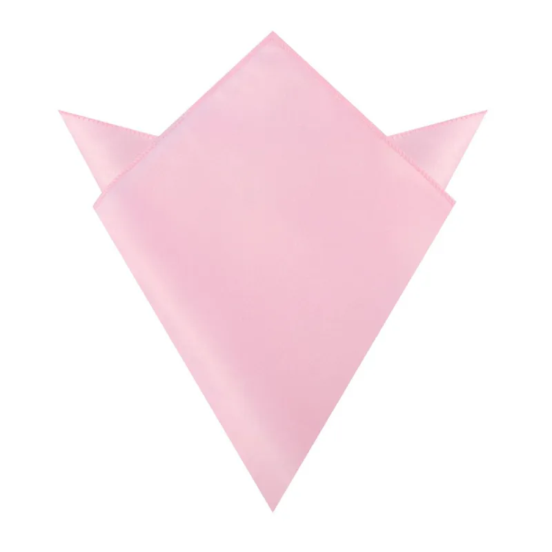 Tickled Pink Satin Pocket Square made by OTAA