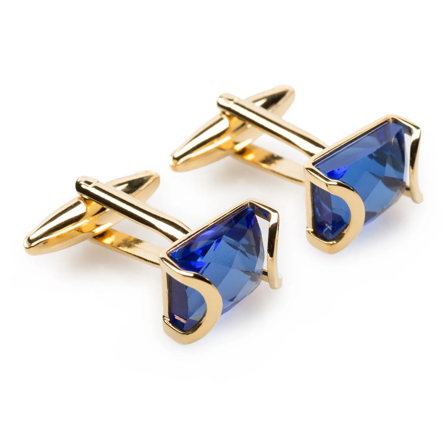 La Digue Crystal Gold Cufflinks sold by OTAA product image thumbnail 2