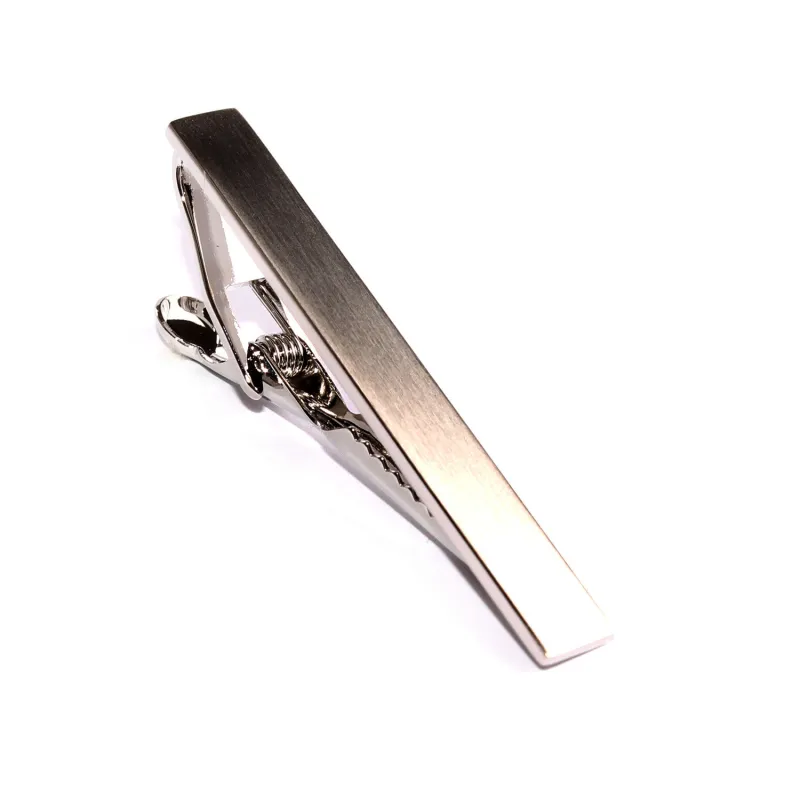 Brushed Silver Tie Bar made by OTAA