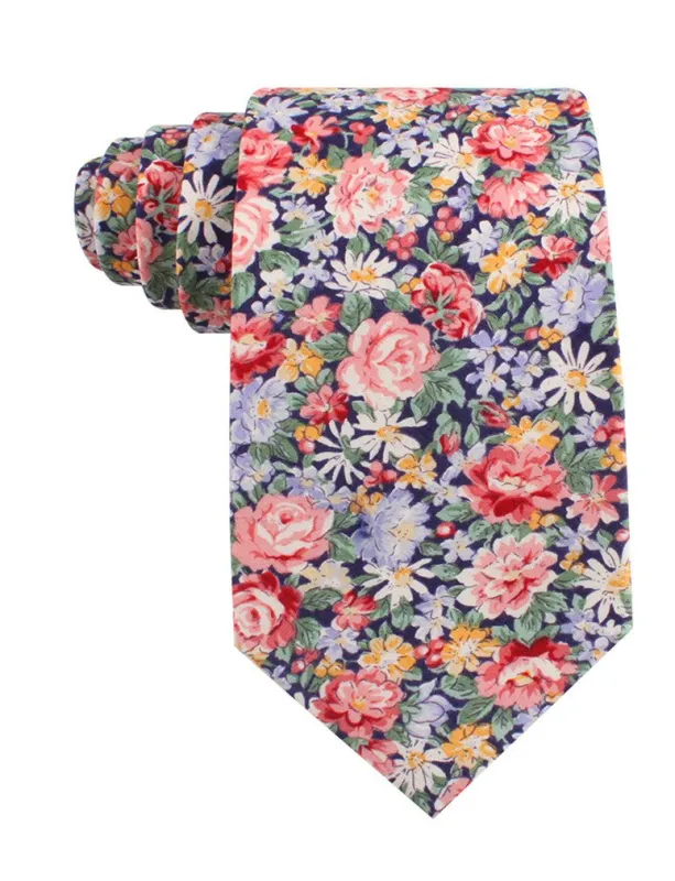 Pink Chrysanthemum Floral Tie made by OTAA