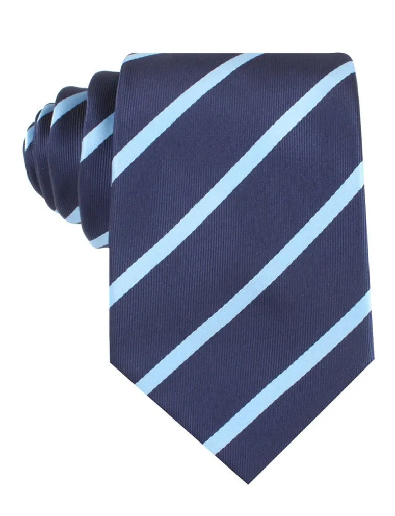 Blue Pencil Stripe Tie sold by OTAA