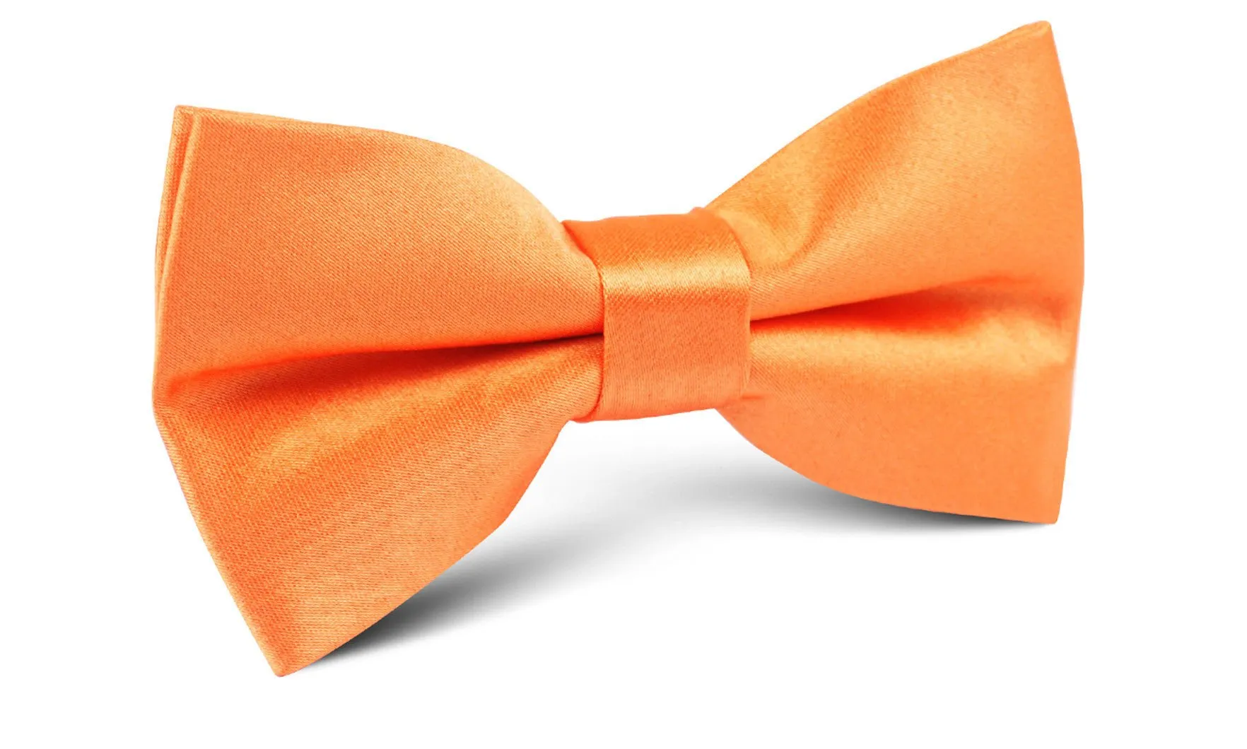 Orange Tangerine Satin Bow Tie sold by OTAA
