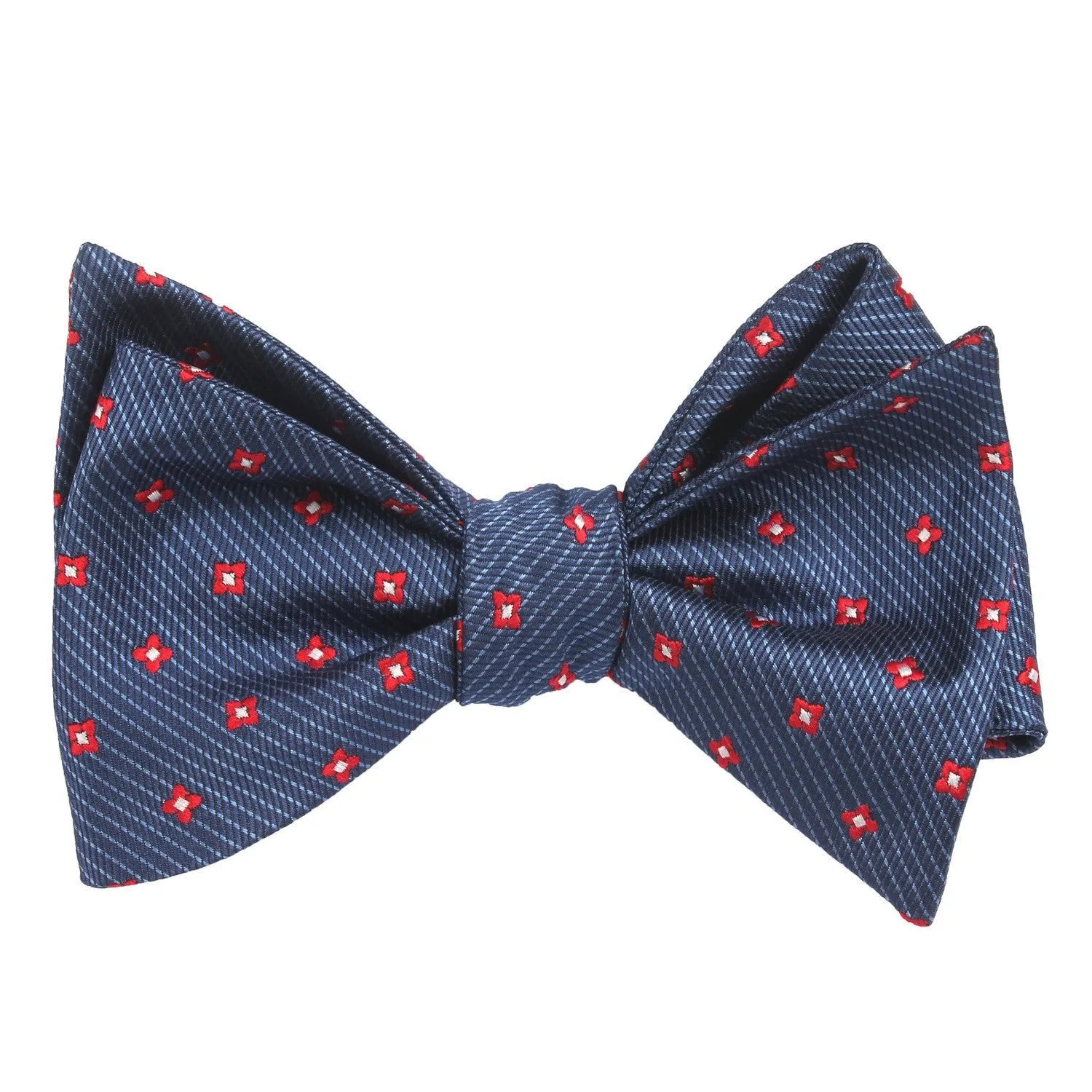 Navy Blue with Red Pattern - Bow Tie (Untied) sold by OTAA product image thumbnail 2