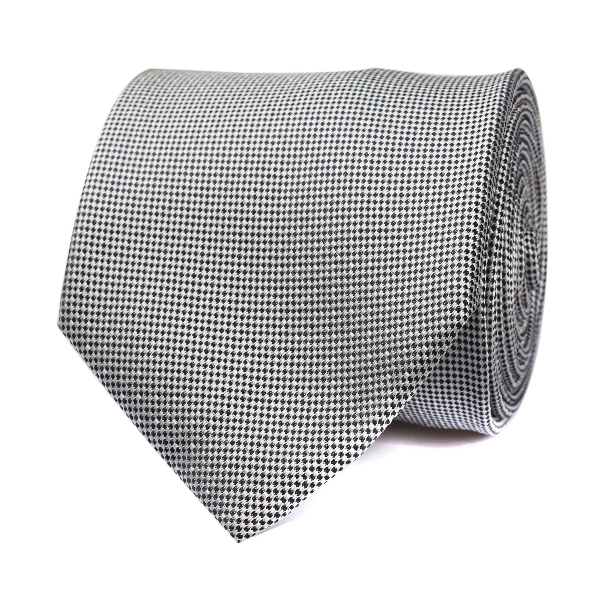 Black and White Small Dots Tie sold by OTAA product image thumbnail 2