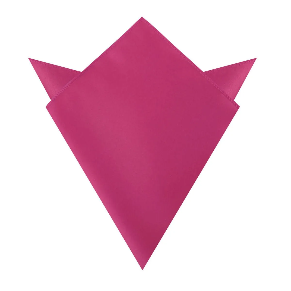 Magenta Pink Satin Pocket Square sold by OTAA