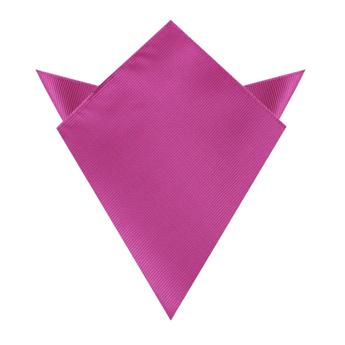 Fuchsia Pink Twill Pocket Square sold by OTAA