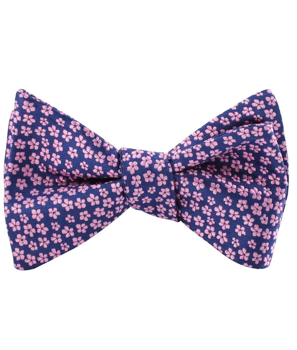 Pink Plum Blossom Floral Self Bow Tie sold by OTAA product image thumbnail 2