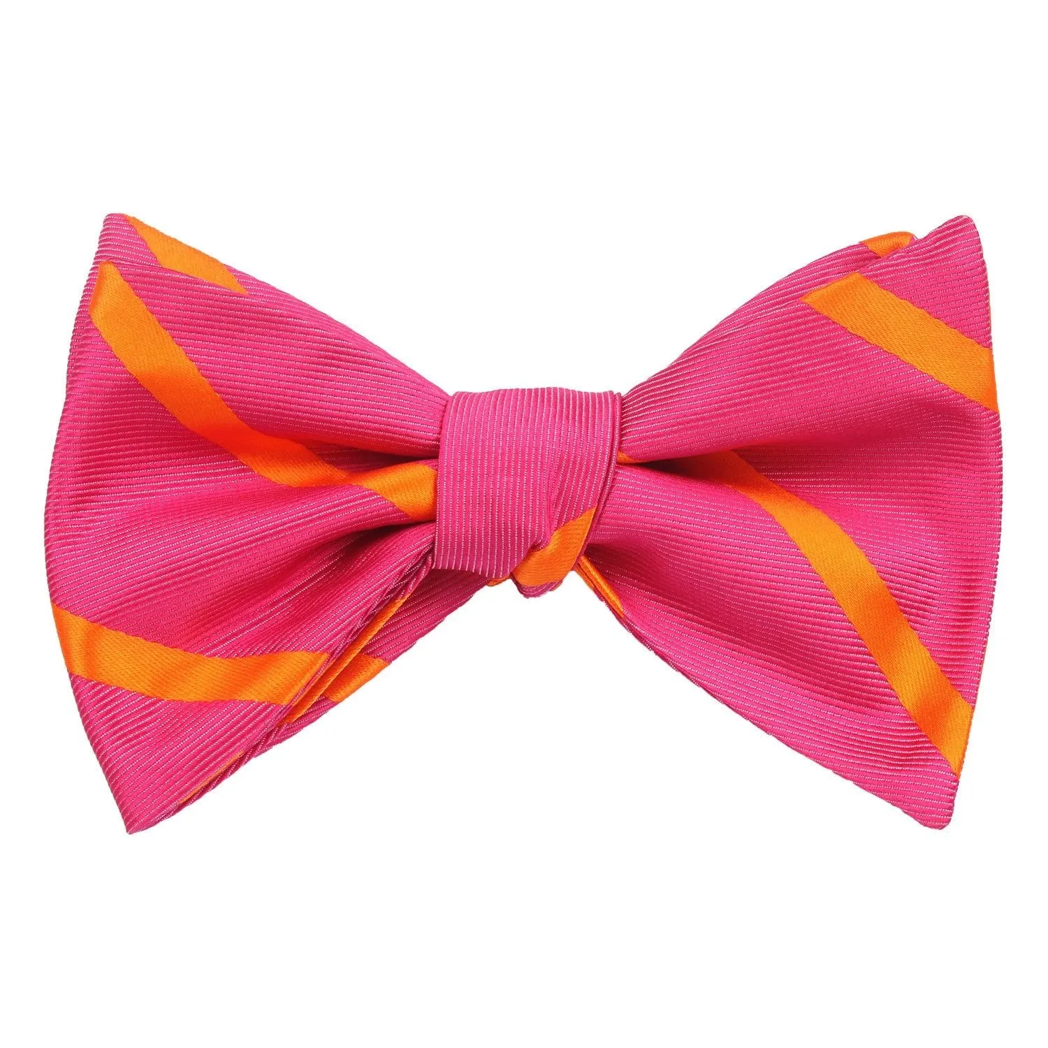 Hot Pink with Orange Diagonal - Bow Tie (Untied) sold by OTAA product image thumbnail 2