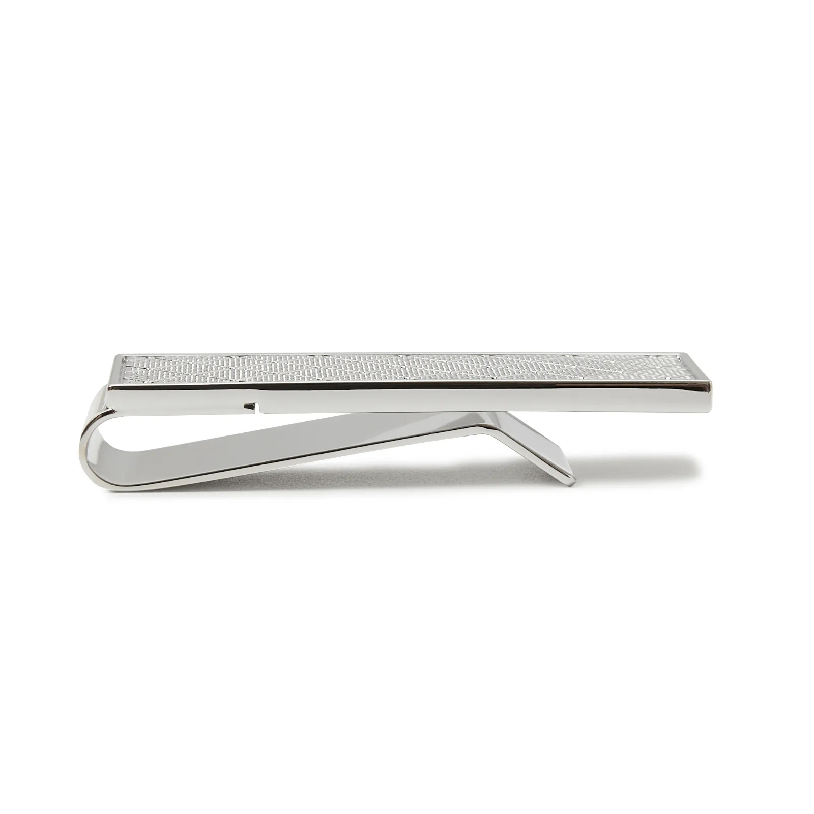 Silver Diamond Grid Executive Money Clip sold by OTAA product image thumbnail 2