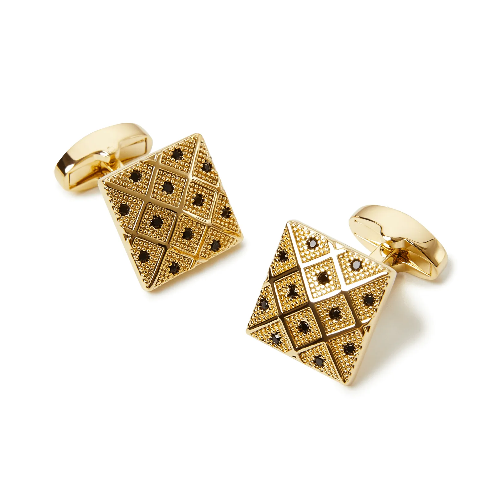 Geneva Black Diamond Cufflinks sold by OTAA