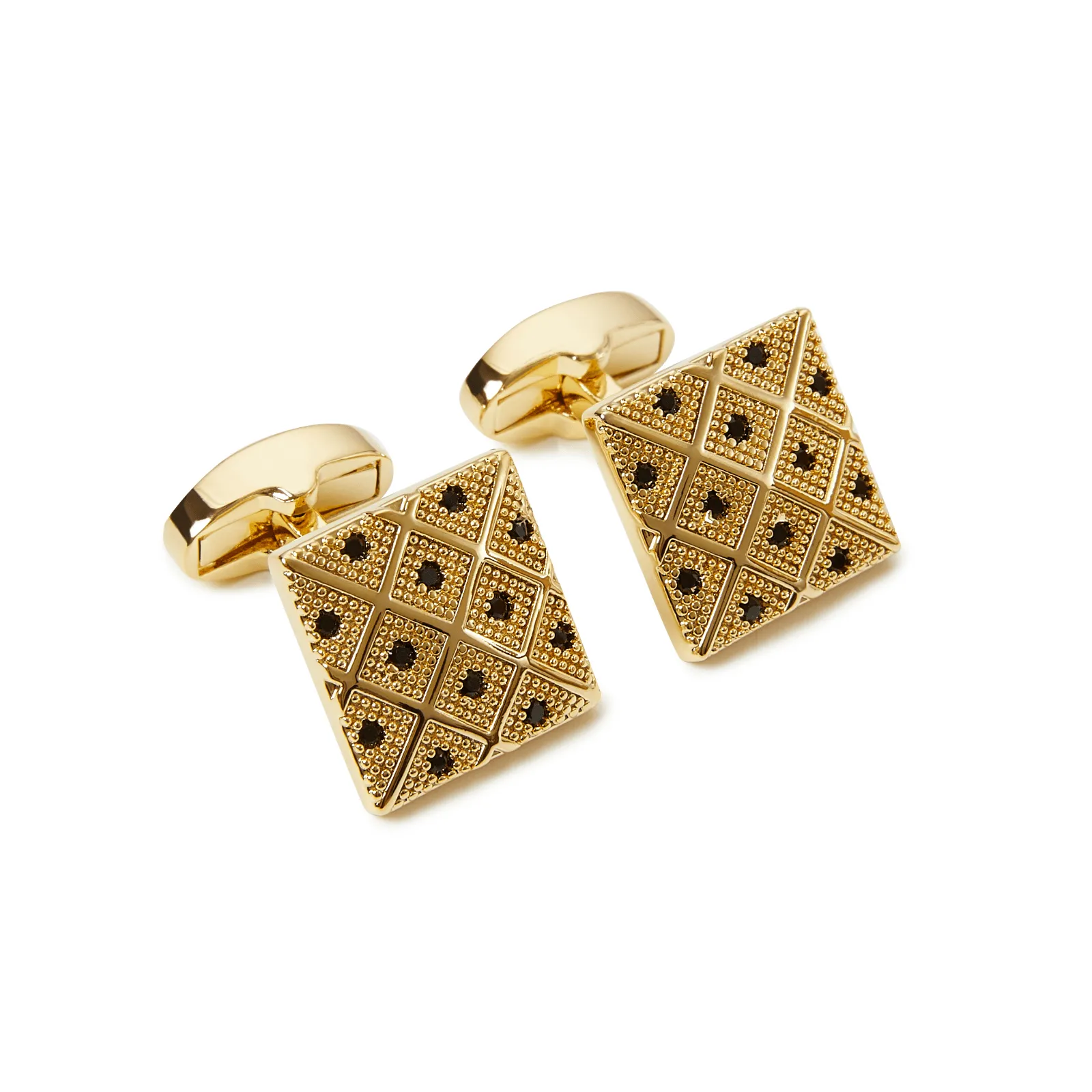 Geneva Black Diamond Cufflinks sold by OTAA product image thumbnail 2