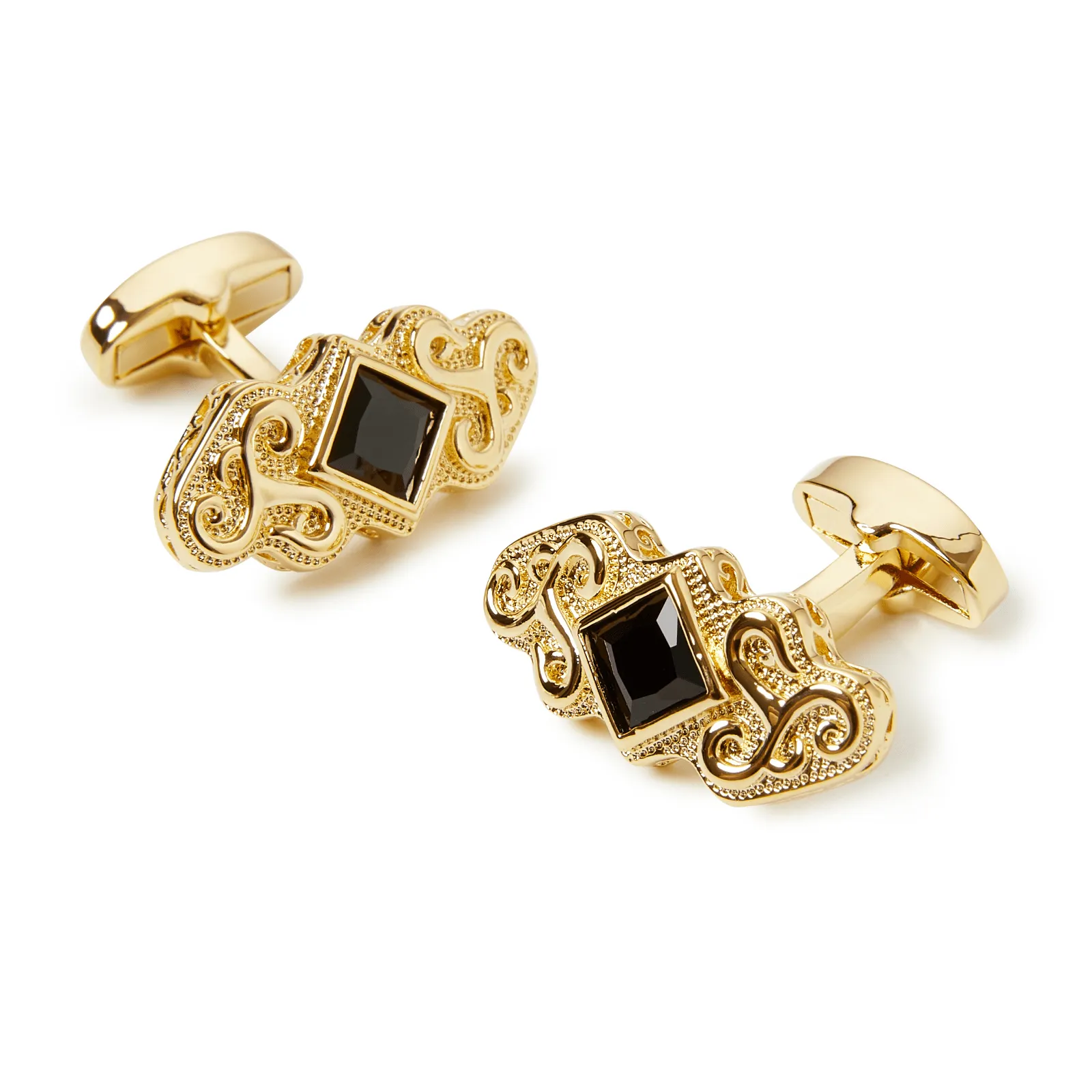 Buenos Black Filigree Cufflinks sold by OTAA