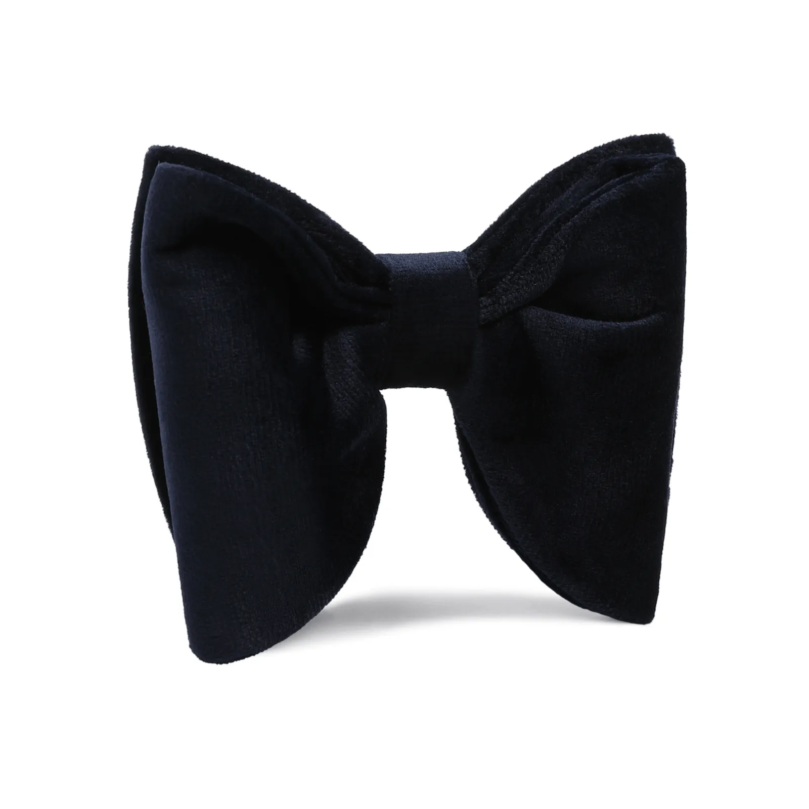 Navy Blue Bond Velvet Butterfly Bow Tie sold by OTAA product image thumbnail 3