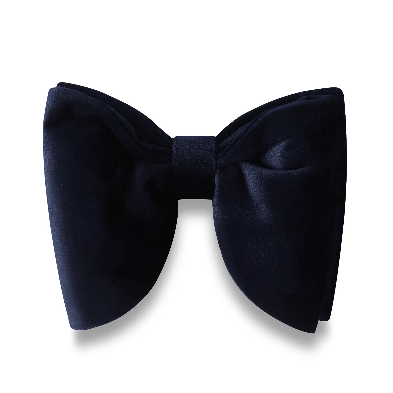 Navy Blue Bond Velvet Butterfly Bow Tie sold by OTAA
