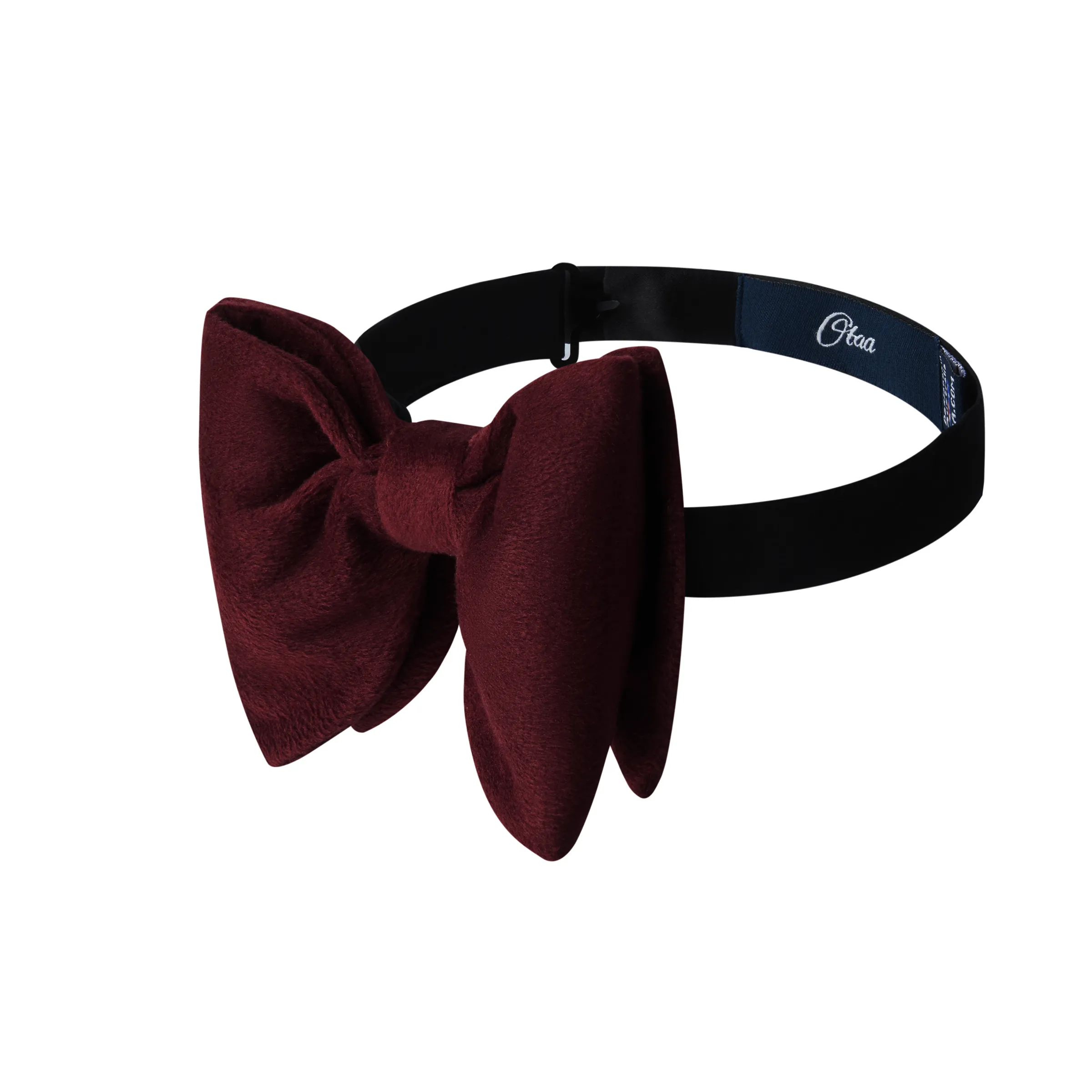 Bond Burgundy Velvet Butterfly Bow Tie sold by OTAA product image thumbnail 2