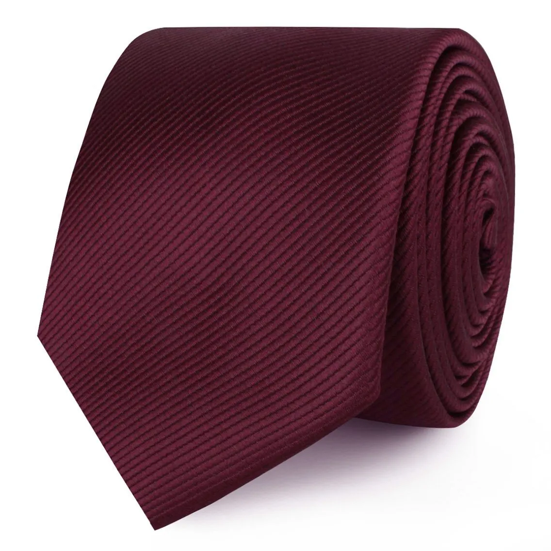 Dark Merlot Wine Twill Skinny Tie sold by OTAA product image thumbnail 2