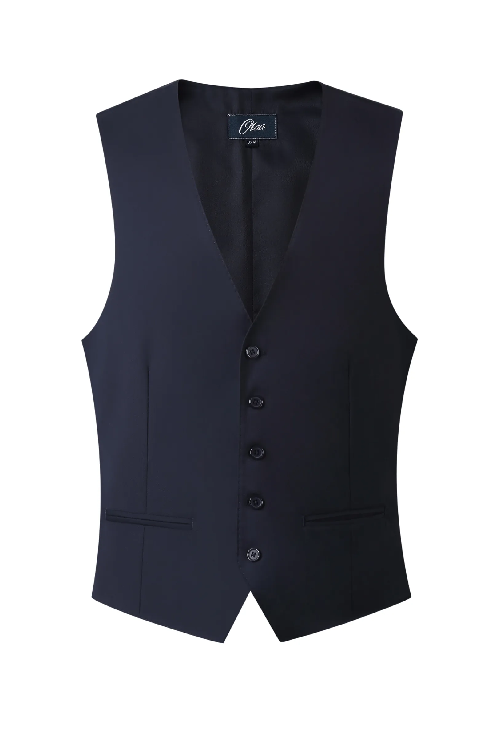 Navy Blue Tailored Waistcoat Vest sold by OTAA