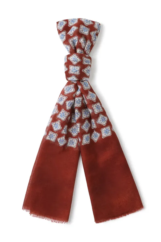 Crimson Mosaic Scarf made by OTAA