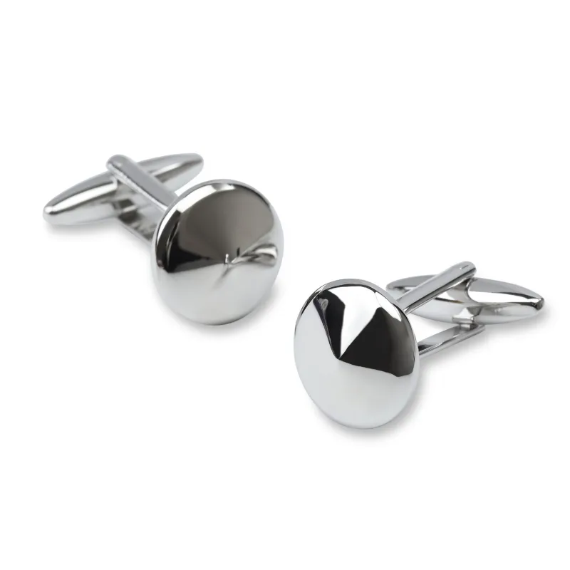 Classic Silver Gentlemen Cufflinks made by OTAA