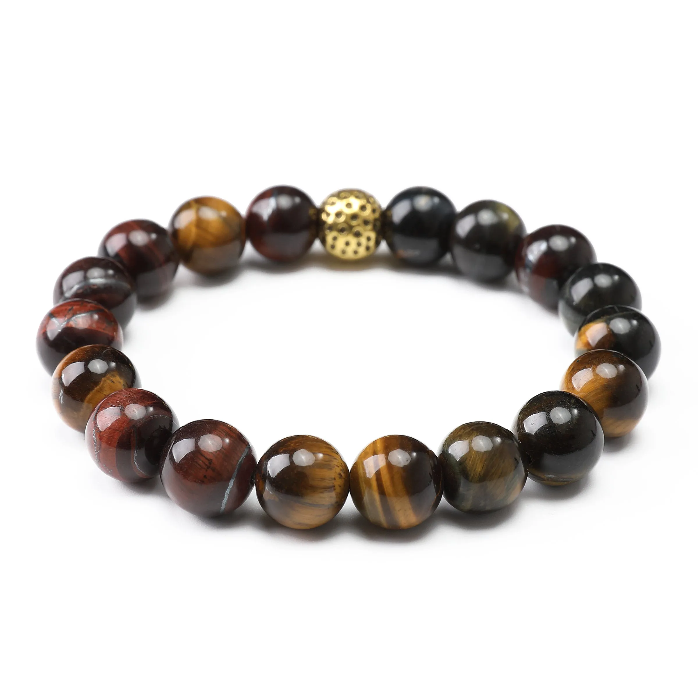 Oak Tiger's Eye Gold Lava Bracelet sold by OTAA product image thumbnail 2