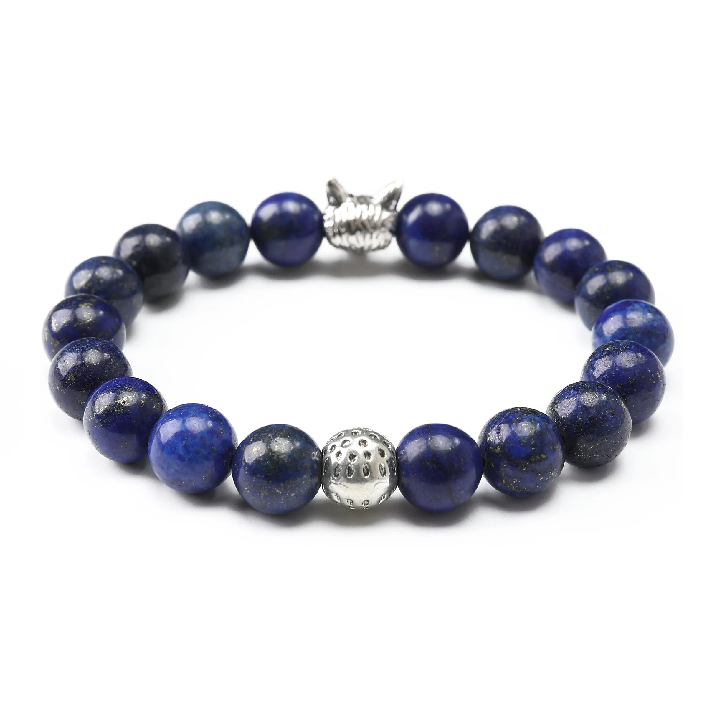 Warrior Wolf Lapis Lazuli Bracelet sold by OTAA product image thumbnail 2