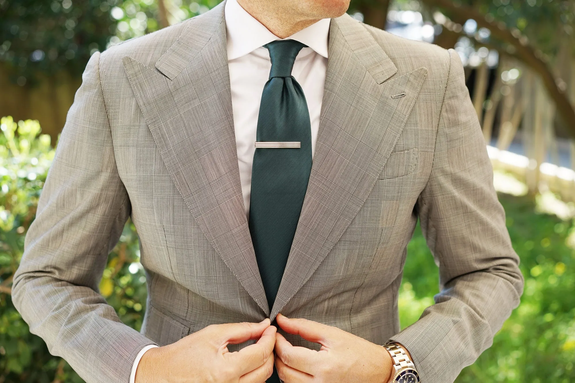 Logan Silver and Black Tie Bar sold by OTAA product image thumbnail 3