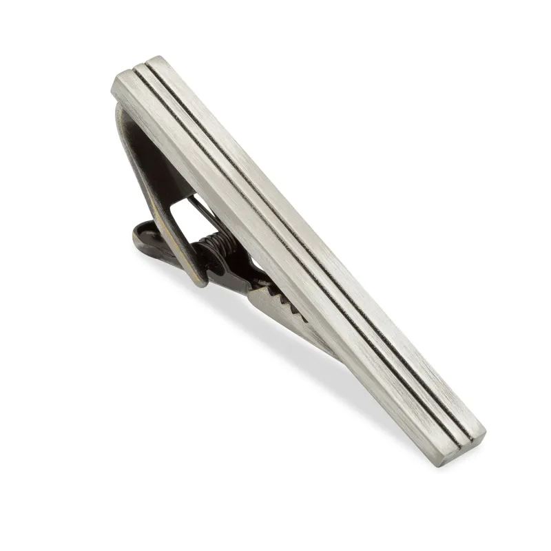 Sinatra Antique Silver Tie Bar made by OTAA