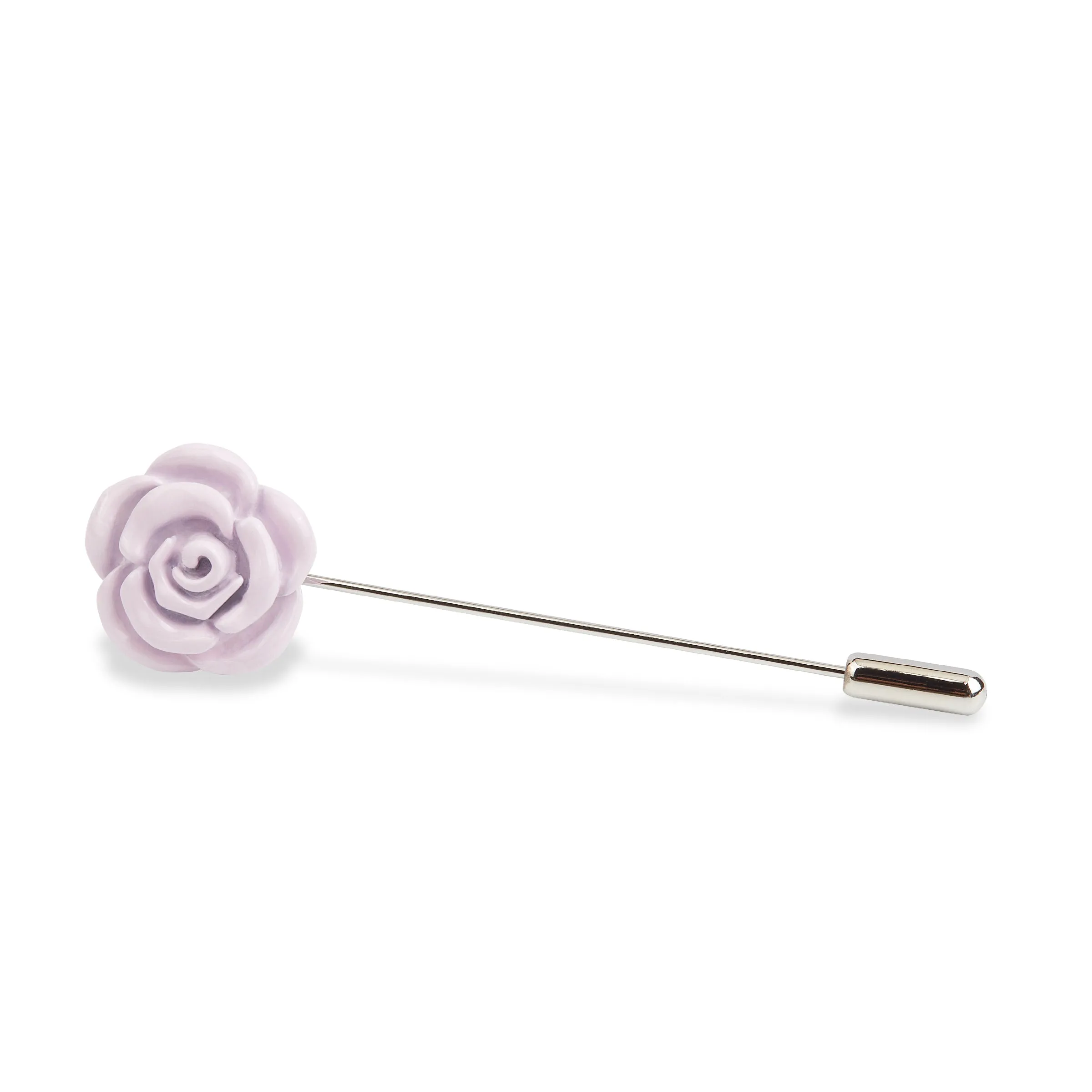 Lilac Purple Rose Metal Lapel Pin sold by OTAA