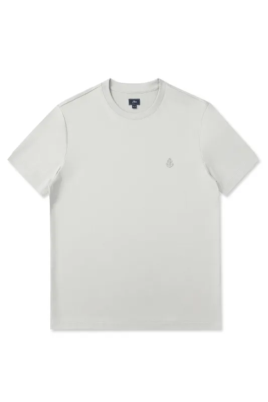 Light Grey Slim Fit T-Shirt made by OTAA