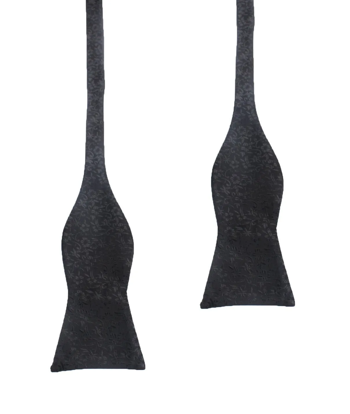 Black Floral Pattern - Bow Tie (Untied) sold by OTAA