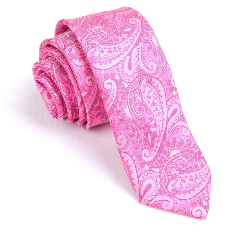 Paisley Pink - Skinny Tie made by OTAA