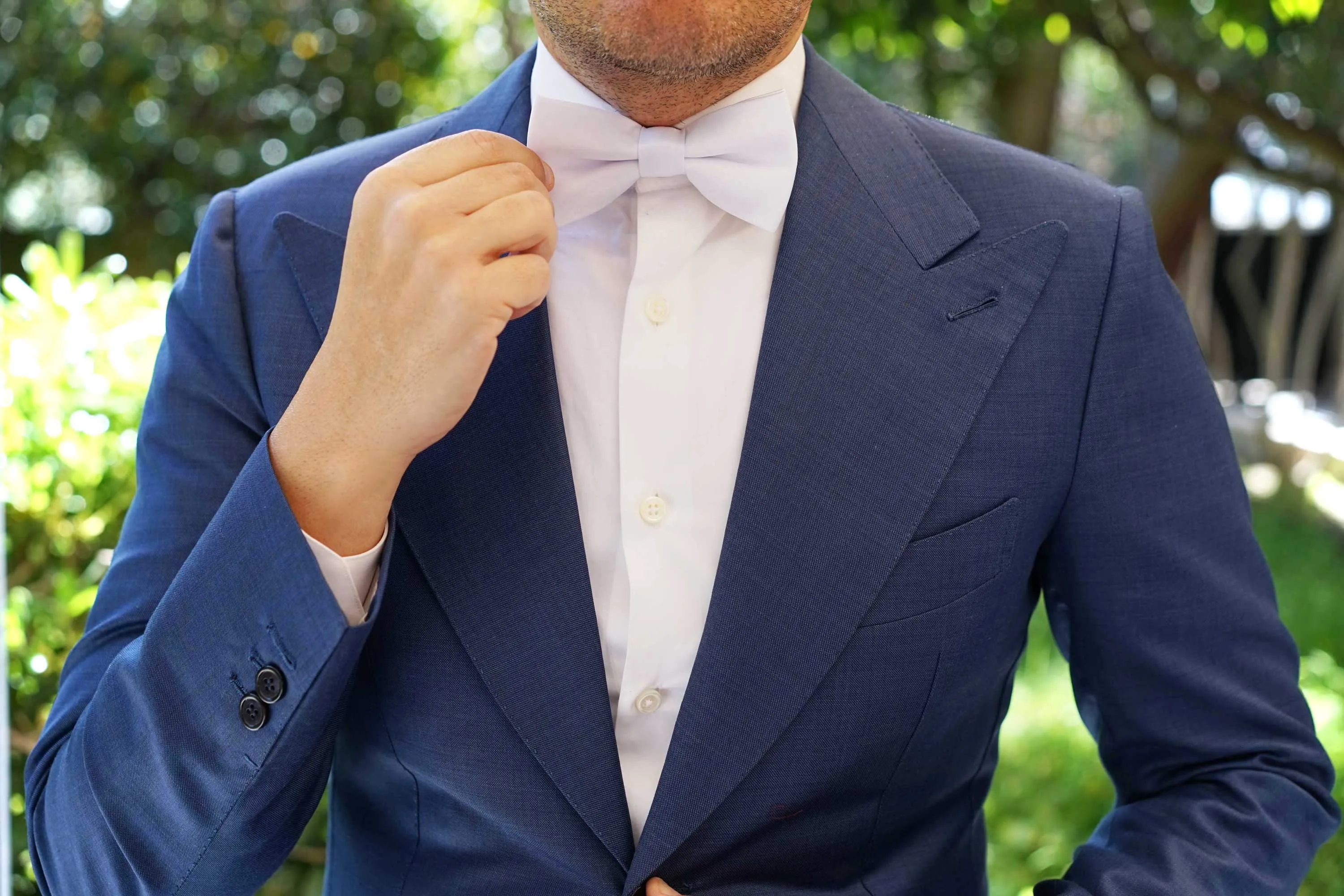 White Satin Bow Tie sold by OTAA product image thumbnail 5