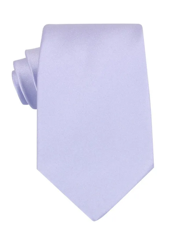 Lavender Purple Satin Necktie made by OTAA