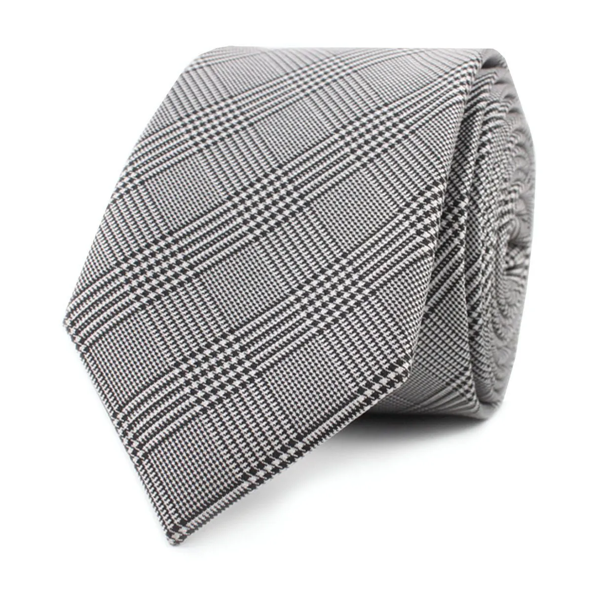 Grey Glen Plaid Skinny Tie sold by OTAA product image thumbnail 2
