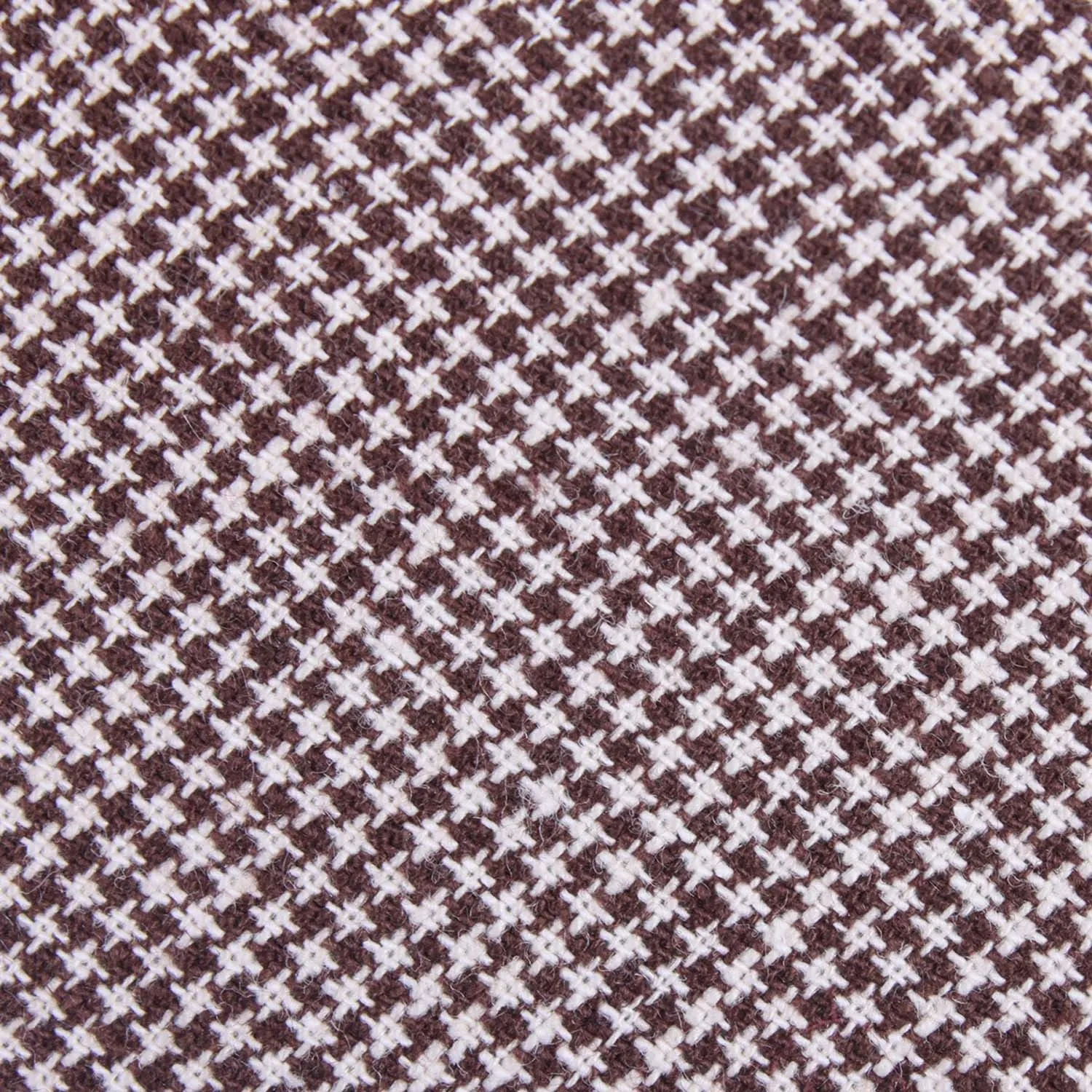 Brown Houndstooth Linen Skinny Tie sold by OTAA product image thumbnail 4