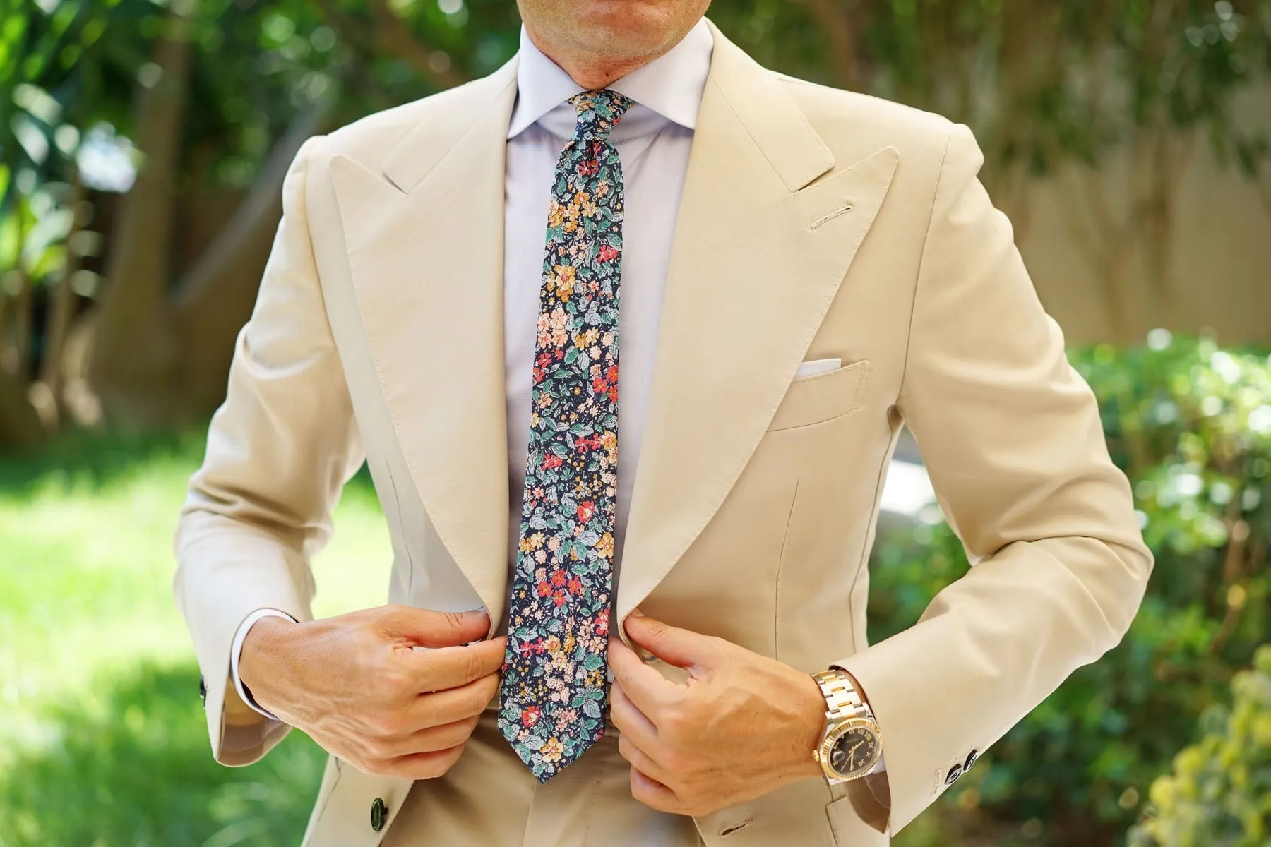 Stura Di Lanzo Floral Skinny Tie sold by OTAA product image thumbnail 4