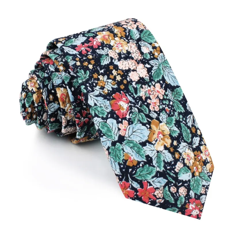 Stura Di Lanzo Floral Skinny Tie made by OTAA