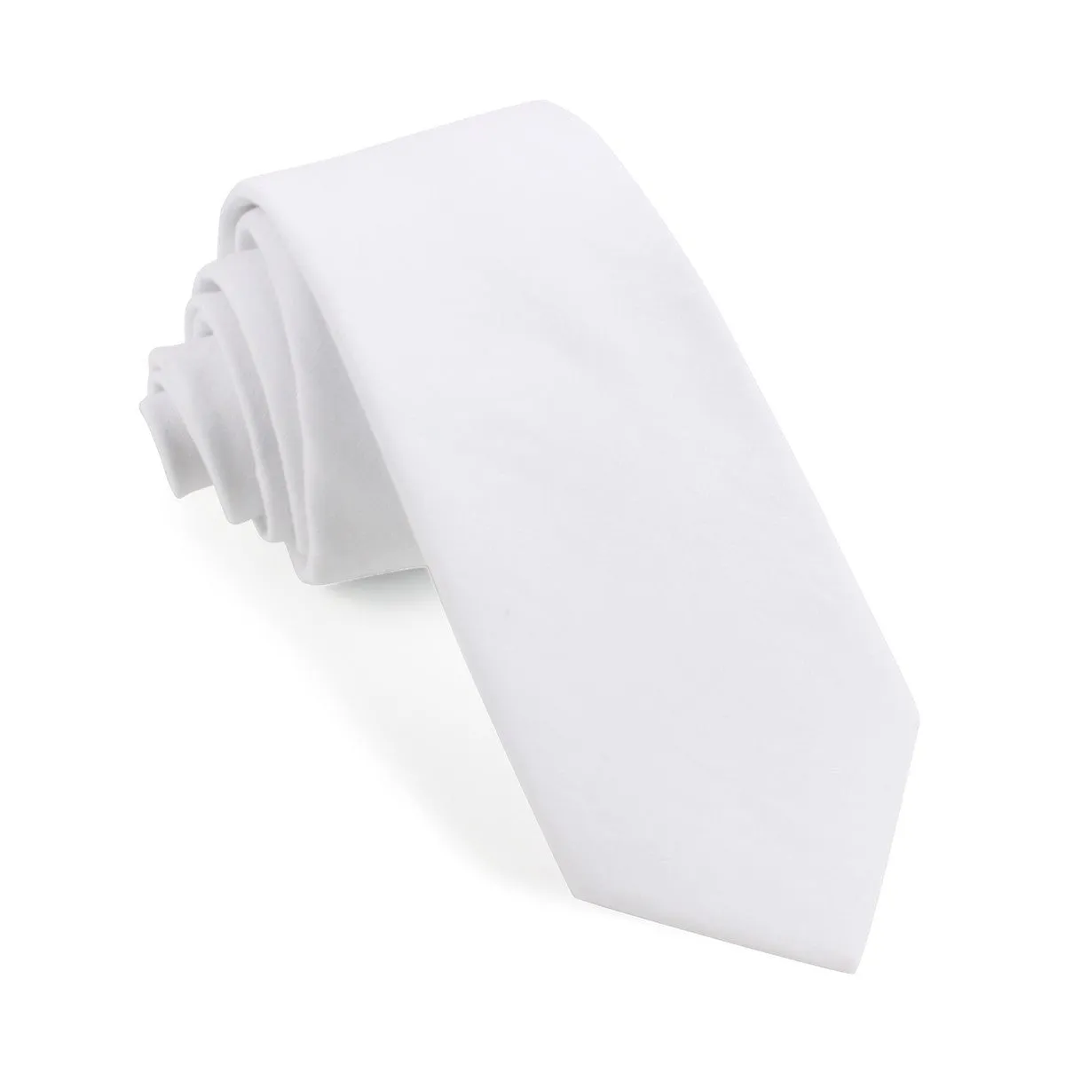 The OTAA White Cotton Skinny Tie sold by OTAA