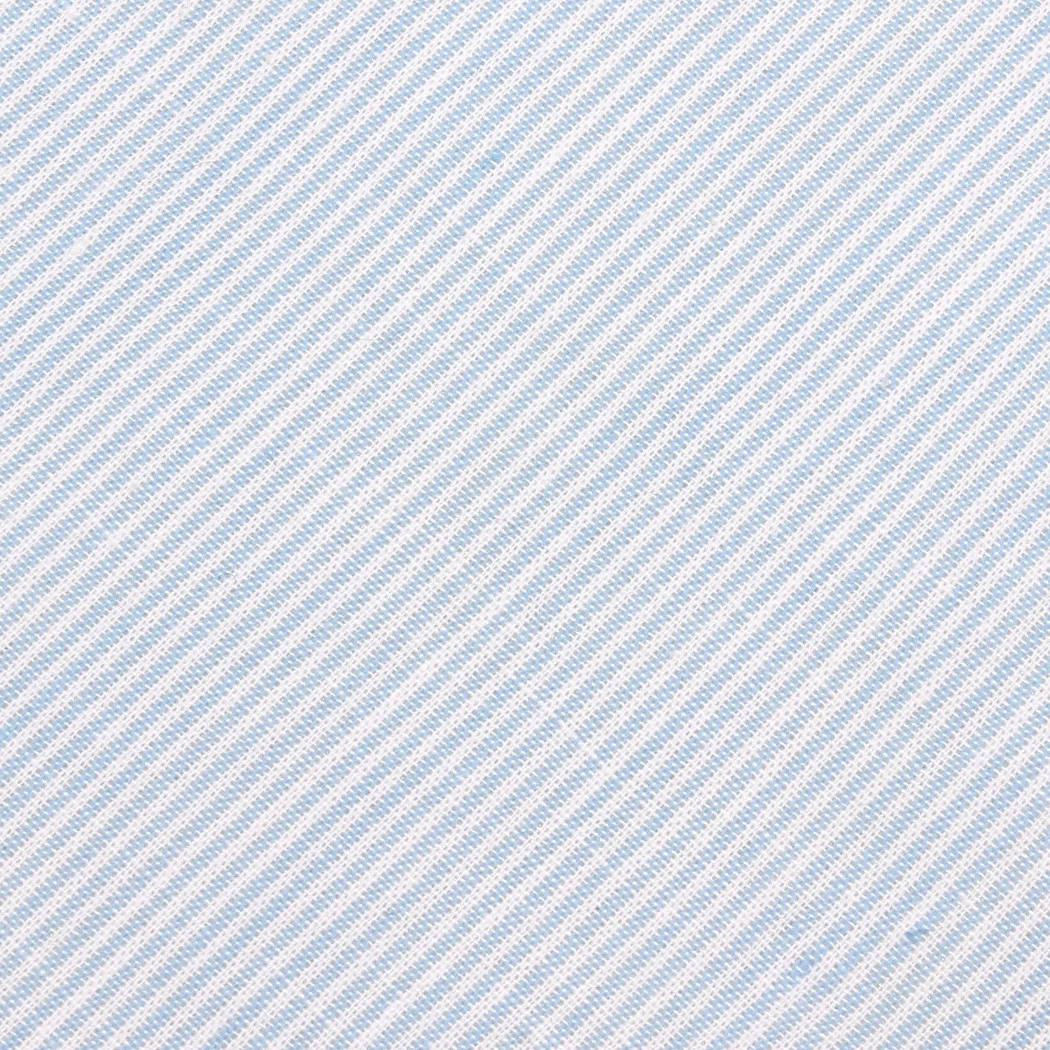 Light Blue and White Pinstripes Cotton Skinny Tie sold by OTAA product image thumbnail 5