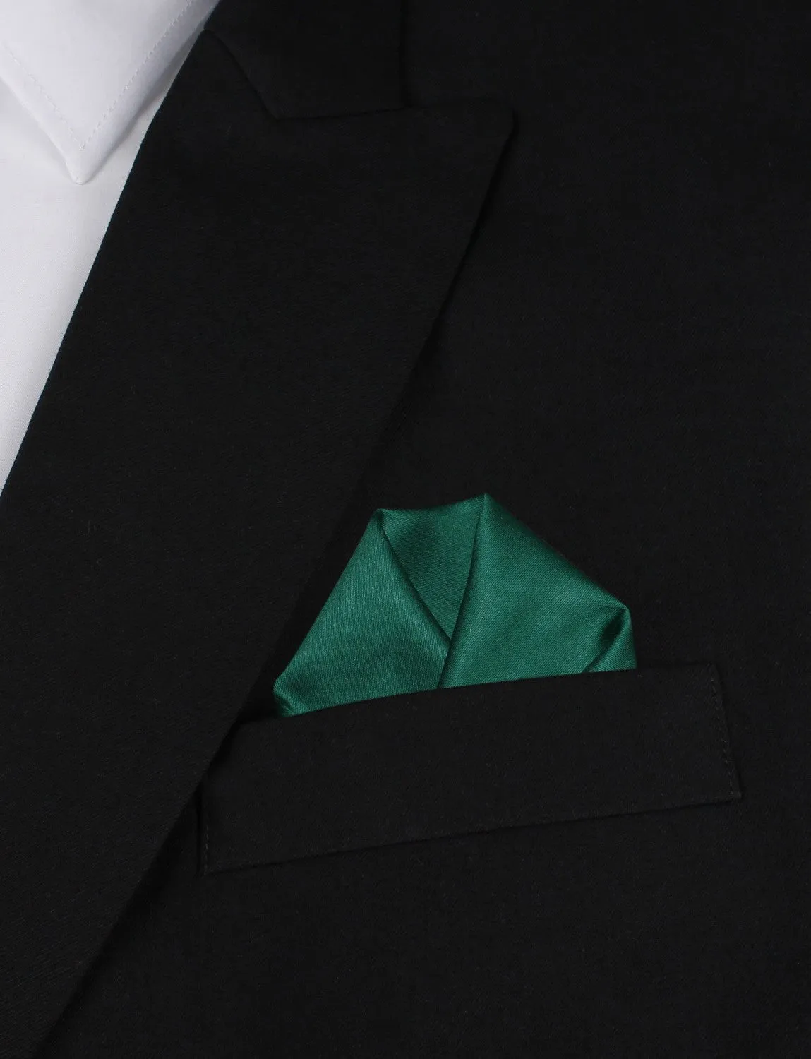 Emerald Green Cotton Pocket Square sold by OTAA product image thumbnail 4