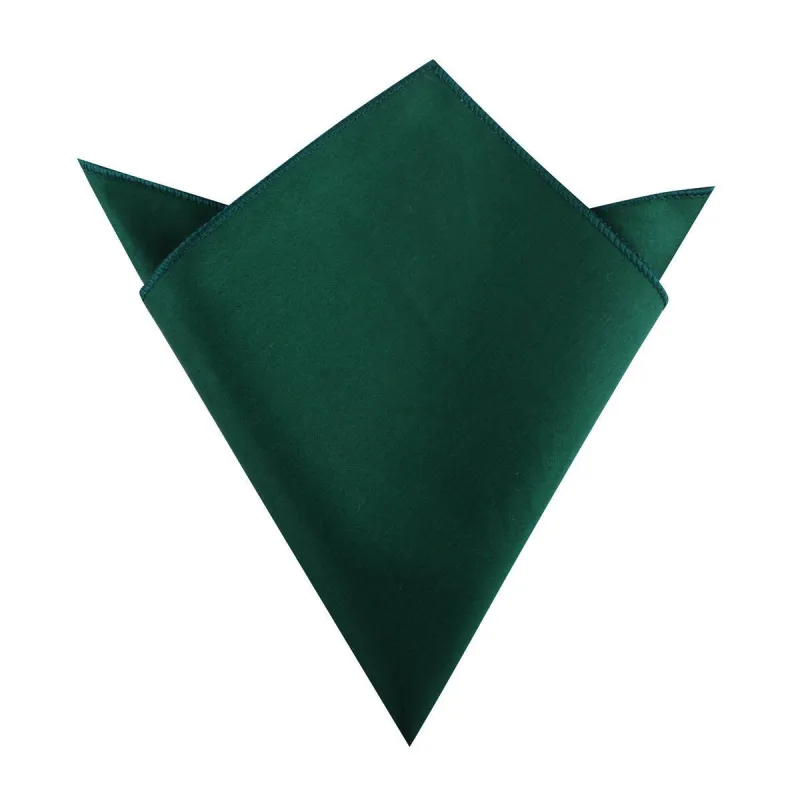 Emerald Green Cotton Pocket Square made by OTAA