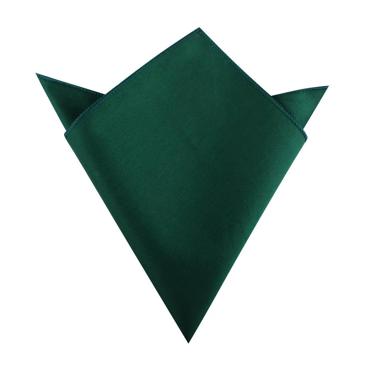 Emerald Green Cotton Pocket Square sold by OTAA