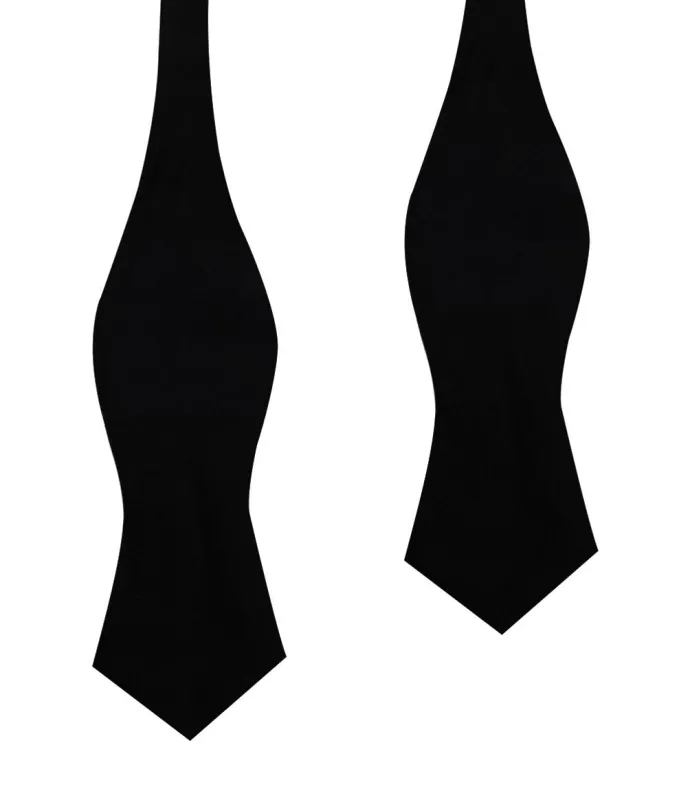Bond Black Diamond Velvet Self Bow Tie made by OTAA
