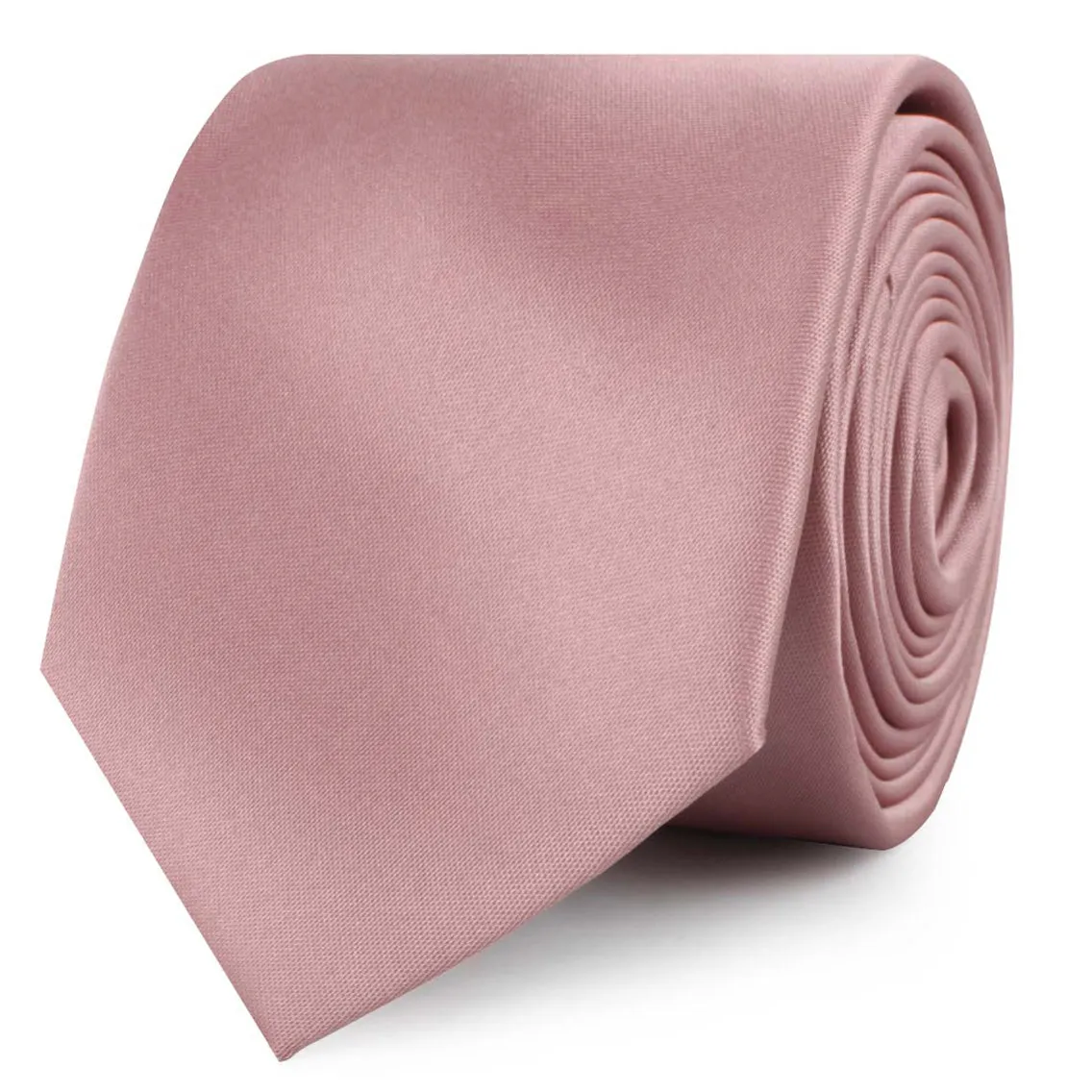 Dusty Rose Vintage Satin Skinny Tie sold by OTAA product image thumbnail 2