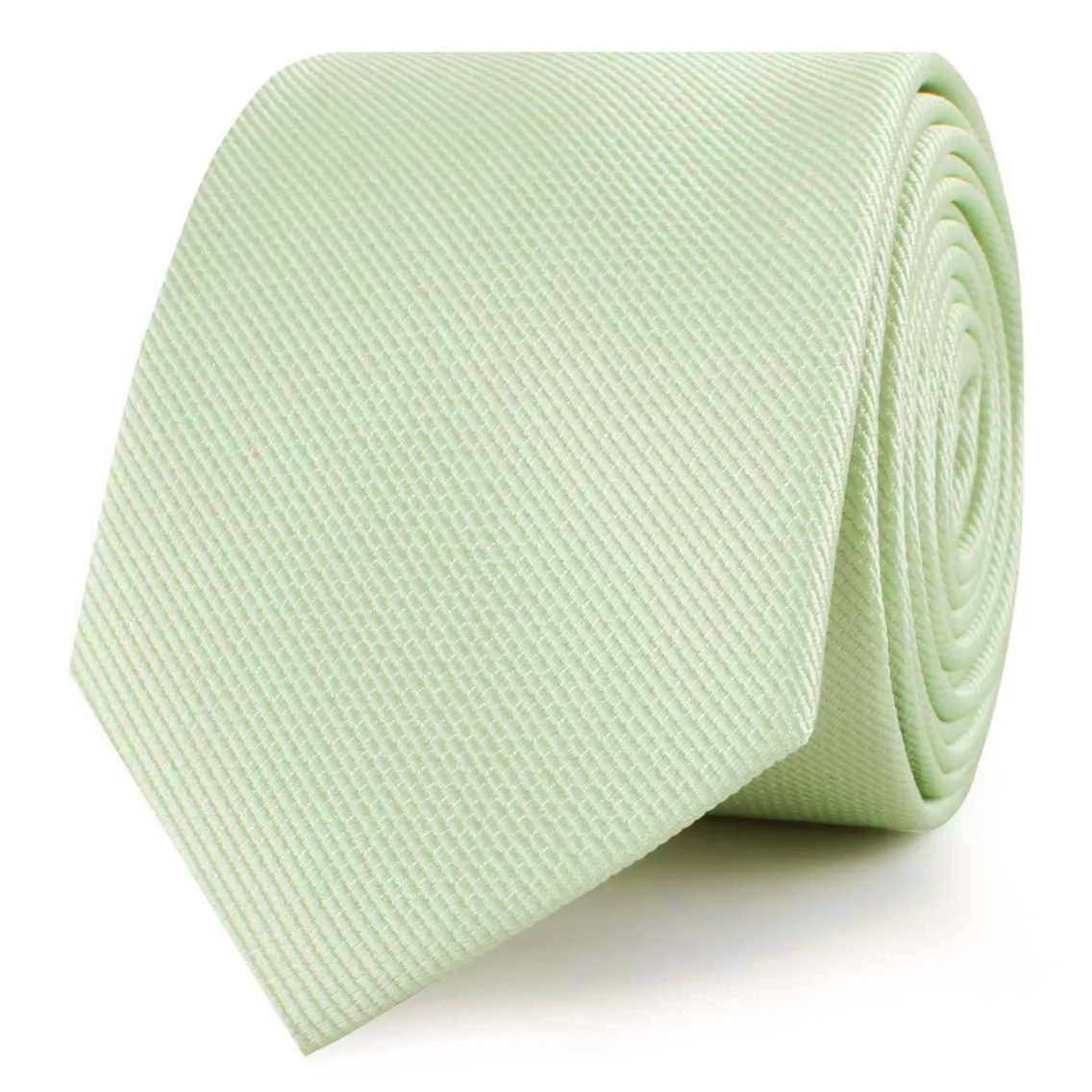 Light Sage Green Weave Skinny Tie sold by OTAA product image thumbnail 2
