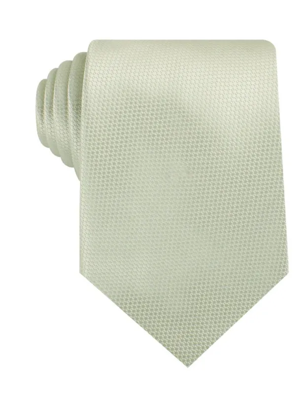 Sage Green Basket Weave Necktie made by OTAA