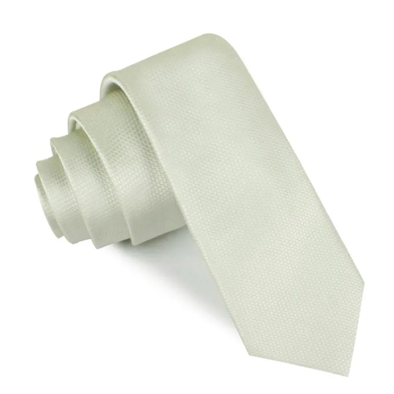 Sage Green Basket Weave Skinny Tie made by OTAA